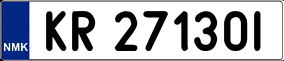 Trailer License Plate